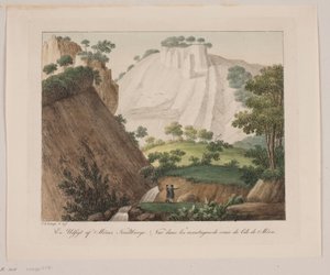 Una vista delle montagne di gesso di Møn