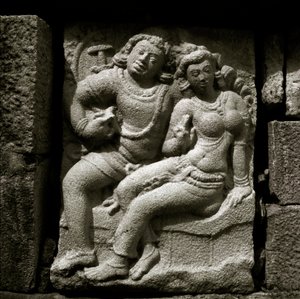 Amanti di Isurumuniya, VI secolo, scultura in stile Gupta da Sri Lankan School