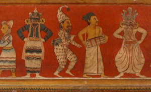 Dipinto murale nella Casa delle Immagini del Tempio Subdharama, Dehiwala