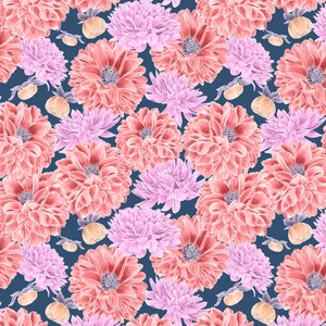Motivo di Dahlia Eroe Colorway 2