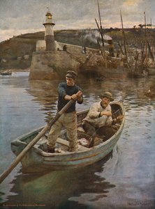 Il faro di Newlyn, Cornovaglia, 1893, c1930
