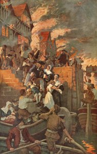 Il grande incendio di Londra da Stanhope Alexander (after) Forbes