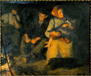 Intorno al fuoco del campo da Stanhope Alexander Forbes