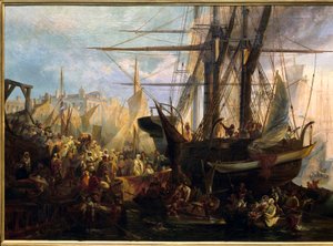Imbarco di Abd El Kader (Abd El-Kader, politico e filosofo algerino) da Stanislas Gorin