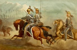 Cavalleria, Illustrazione di Stanislao Grimaldi del Poggetto da Stanislas Grimaldi del Poggetto
