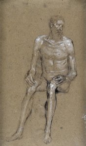 Studio di uomo seduto