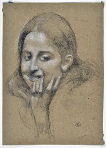 Studio di una ragazza sorridente