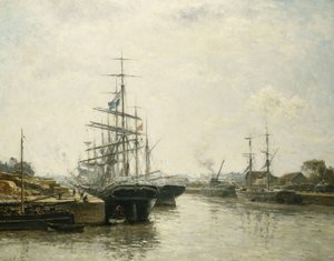 Le Bassin de Caen, 1887 da Stanislas Victor Edouard Lepine