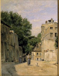 Montmartre, rue Saint Vincent Dipinto di Stanislas Lepine (1835-1892). XIX secolo. Parigi, Museo d