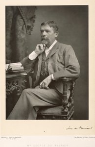 George du Maurier (1834-96), artista, caricaturista e romanziere, ritratto fotografico