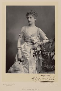 Miss Hope Temple, ritratto fotografico da Stanislaus Walery