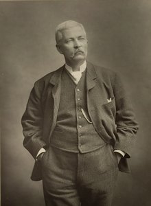 Sir Henry Morton Stanley (1841-1904), esploratore, ritratto fotografico da Stanislaus Walery