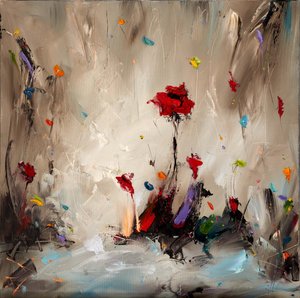 Fiori astratti dai colori vivaci da Stanislav Lazarov
