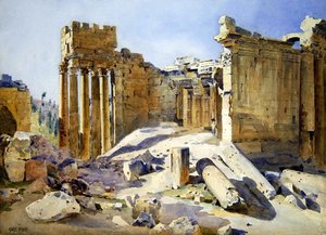Rovine a Baalbek, c.1905 da Stanley Inchbold