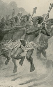 Una danza di guerra Maori da Stanley L. Wood