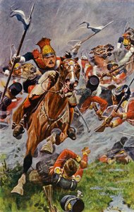 Albuera, Carica dei Lancieri Polacchi sul retro dei Britannici