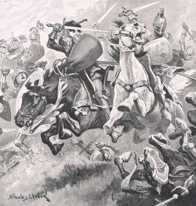Battaglia di Shrewsbury, 21 luglio 1403, illustrazione da 