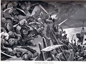 I crociati assaltano Nicea, illustrazione da 