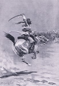 Delhi: Gli assedianti erano costantemente attaccati, luglio 1857, illustrazione da British Battles on Land and Sea, 1915 da Stanley L. Wood