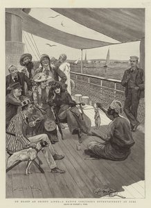 A bordo di un liner orientale, intrattenimento di un mago nativo a Suez da Stanley L. Wood