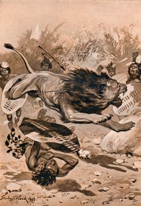 Quando il Leone Caricò, 1902, 1903 da Stanley Llewellyn Wood