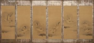 Oche selvatiche, periodo Momoyama o Edo, 1568-1640 da Sôtatsu