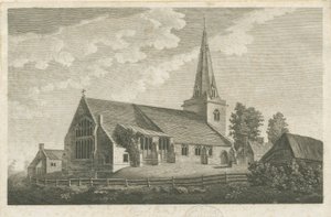 Chiesa di Church Eaton: incisione da Stebbing Shaw