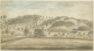 Chiesa di Colwich e Oakedge House da Stebbing Shaw