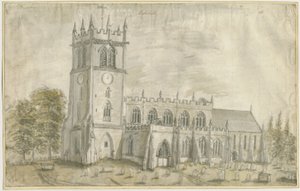 Chiesa di Eccleshall da Stebbing Shaw