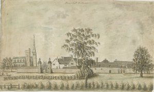 Hamstall Ridware - Chiesa e Manor House da Stebbing Shaw