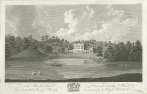 Himley Hall: incisione, nd [1762-1798] da Stebbing Shaw