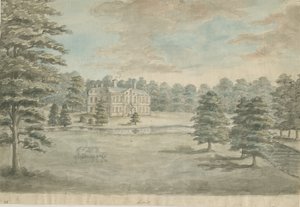 Lysways Hall: acquerello, nd [1762-1802] da Stebbing Shaw
