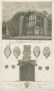 Tixall Hall - Finestra Gotica e Antichità Araldiche
