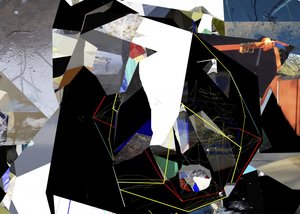 Collage geometrico astratto