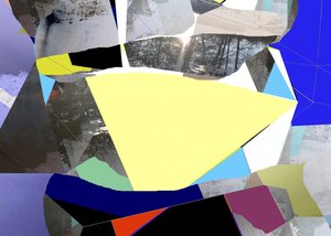 Collage astratto sulla luce del sole