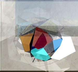 Paesaggio di prismi geometrici