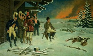 Napoleone a Maly Yaroslavets da Stefan Vladislavovich Bakalowicz