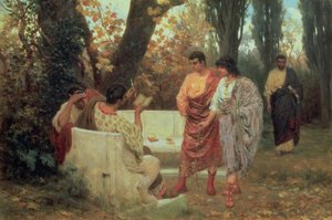Il poeta romano Catullo legge la sua poesia da Stefan Vladislavovich Bakalowicz
