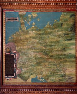 Germania Mappa realizzata da Stefano Bonsignori, cosmografo e pittore italiano. Intorno al 1581. Firenze, Palazzo Vecchio, Sala del Mappamondo da Stefano Buonsignori