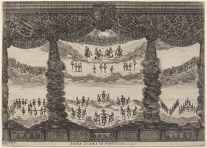Sesta scena di tutto il cielo da Stefano Della Bella after Alfonso Parigi II