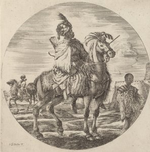 Un cavaliere nero da Stefano della Bella