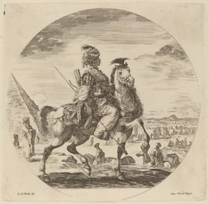 Un Cavaliere Nero da Stefano della Bella
