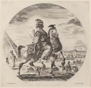 Un cavaliere nero da Stefano della Bella