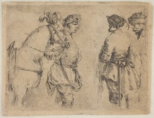Un polacco che tiene un cavallo per le briglie, ca. 1662
