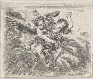 Borea e Orizia, dal Gioco della Mitologia, 1644 da Stefano della Bella