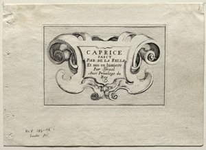 Capricci: Pagina del titolo da Stefano della Bella