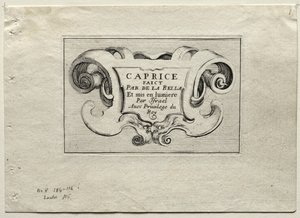 Capricci: Pagina del titolo da Stefano della Bella
