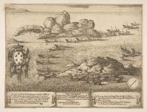 Cattura di due galee a Biserta, 1628 da Stefano della Bella