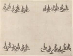 Cavalieri che combattono con le spade, 1652