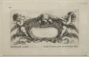 Collezione di Vari Capricci e Nuovi Disegni di Cartouches e Ornamenti: No 15 da Stefano della Bella
